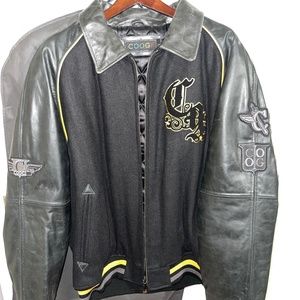 Cooogi  Midweight Luxury Bomber Leather Jacket